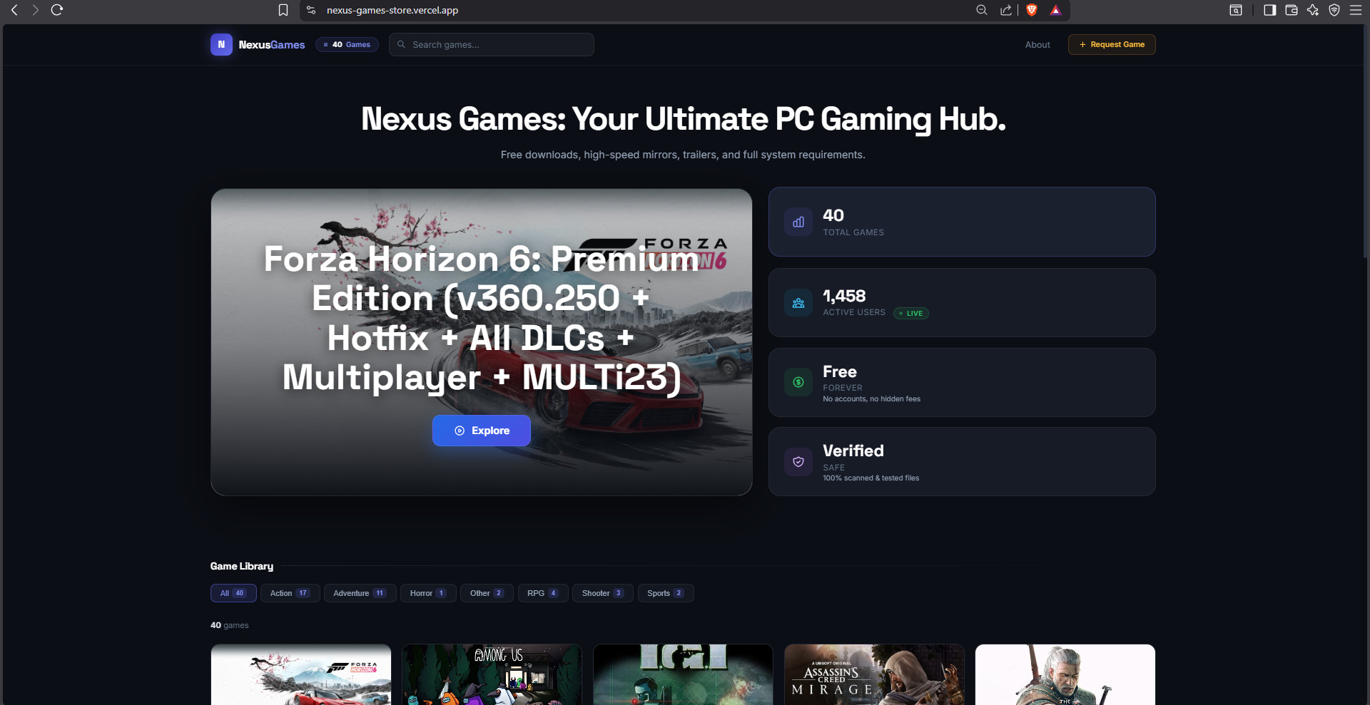 Gaming Hub screenshot